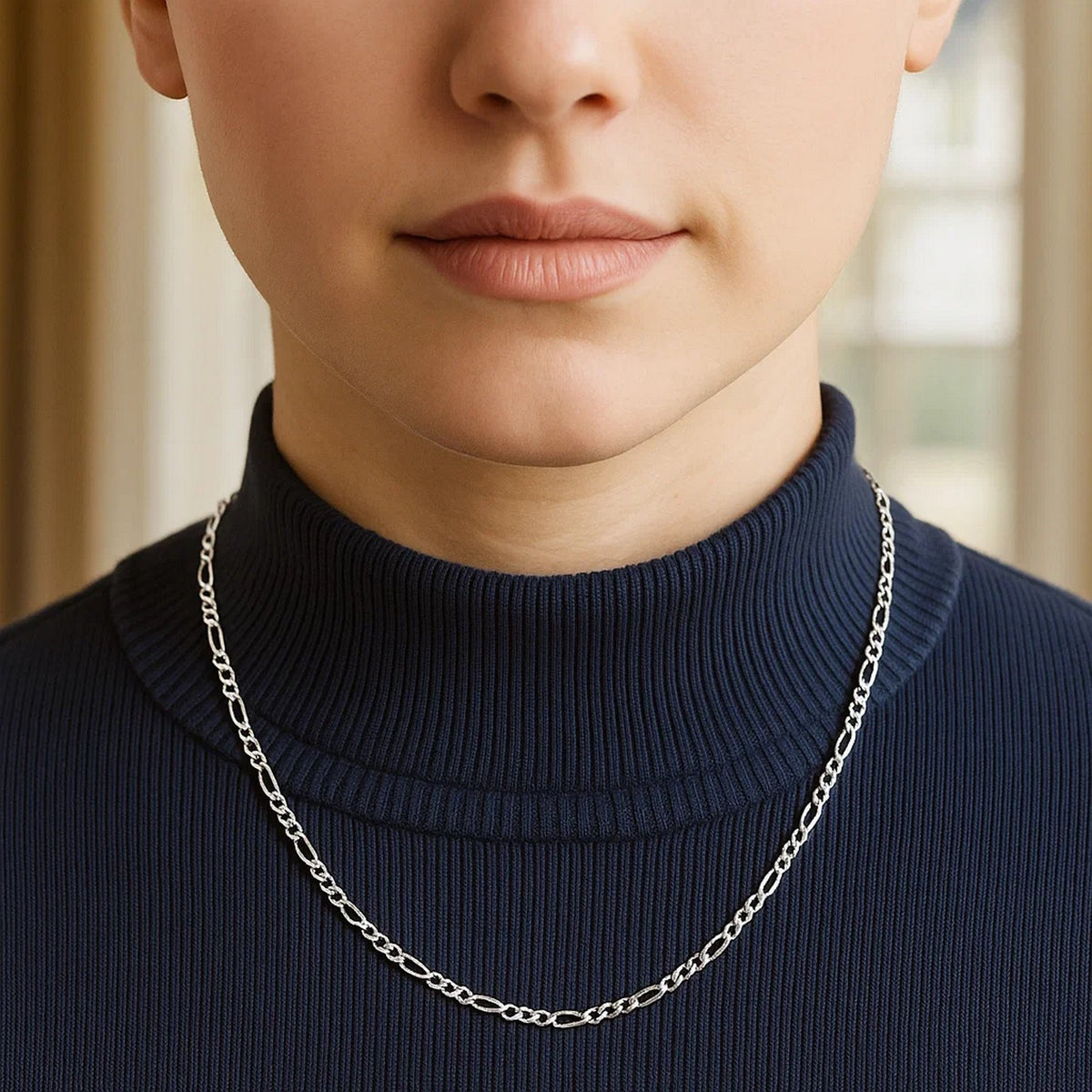 14k Solid Figaro Chain