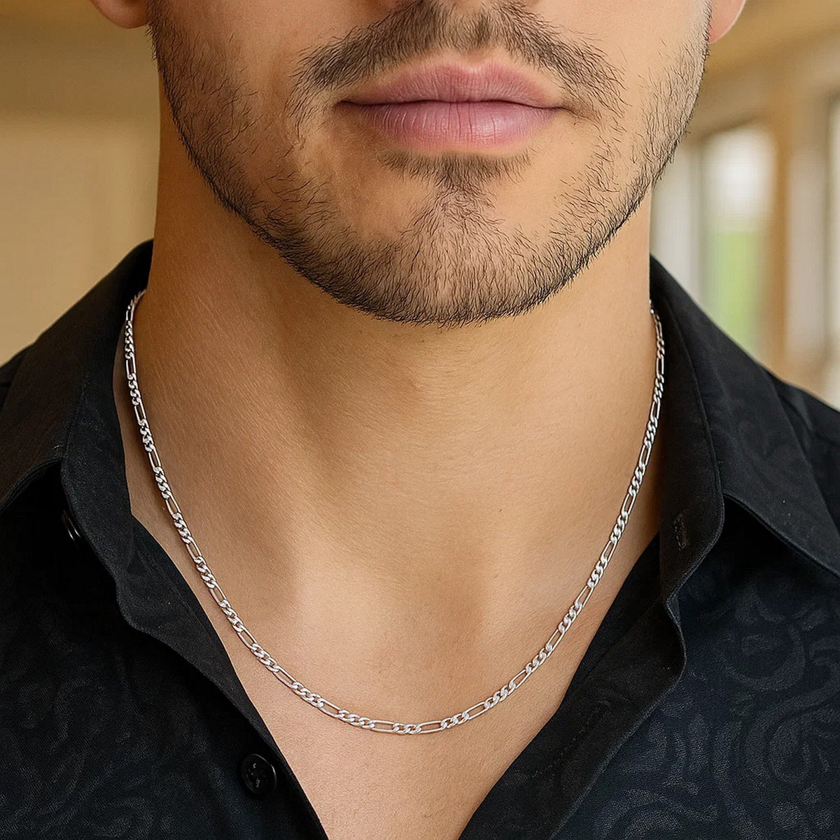 14k Solid Figaro Chain