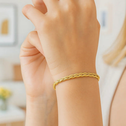 14k Braided Bracelet (3.50 mm)