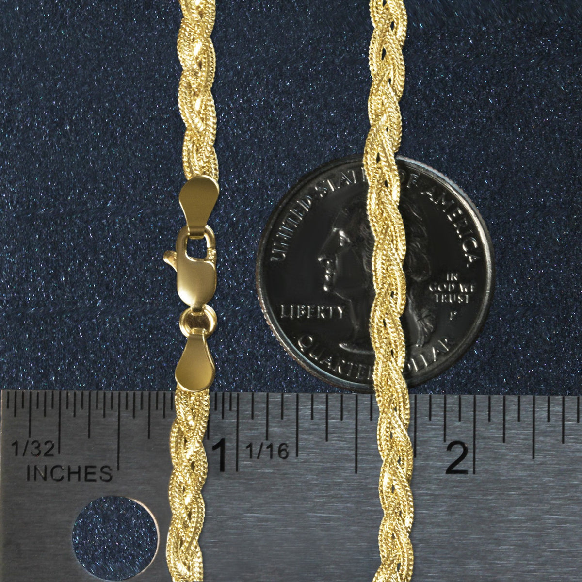 14k Braided Bracelet (3.50 mm)