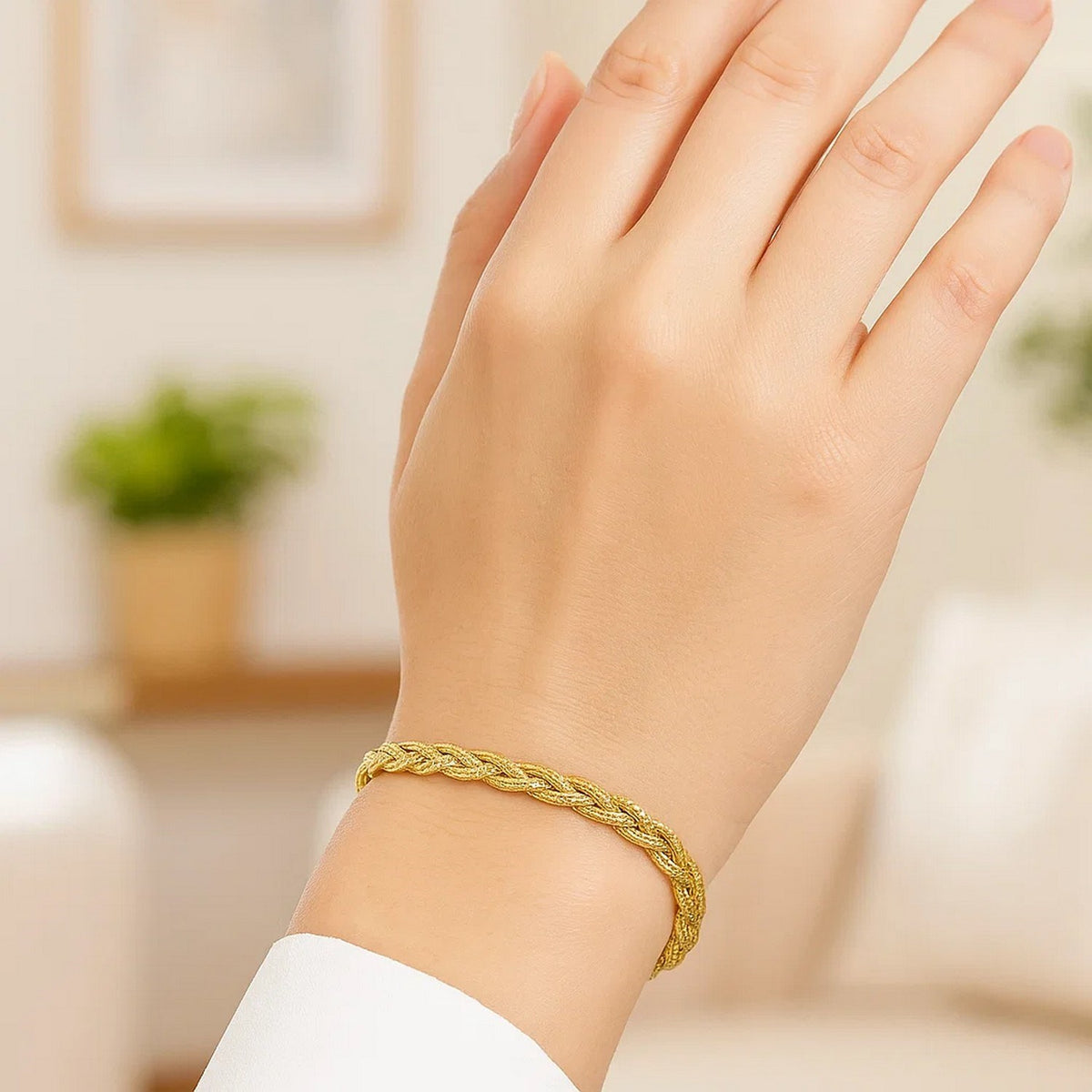 14k Braided Bracelet (3.50 mm)