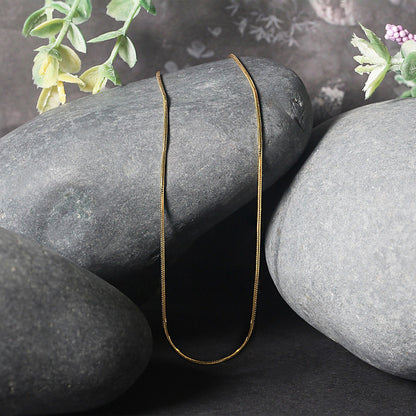 14k Yellow Gold Round Snake Chain