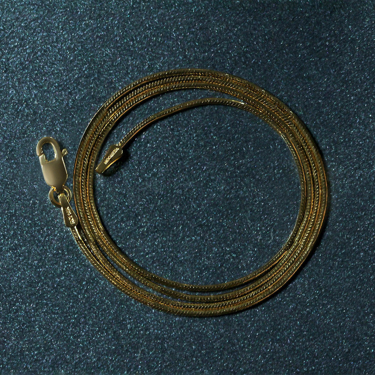 14k Yellow Gold Round Snake Chain