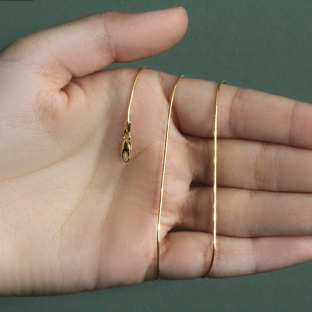 14k Yellow Gold Round Snake Chain