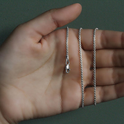 14k Round Box Chain