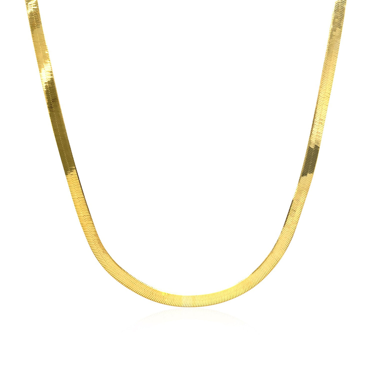 14k Yellow Gold Super Flex Herringbone Chain