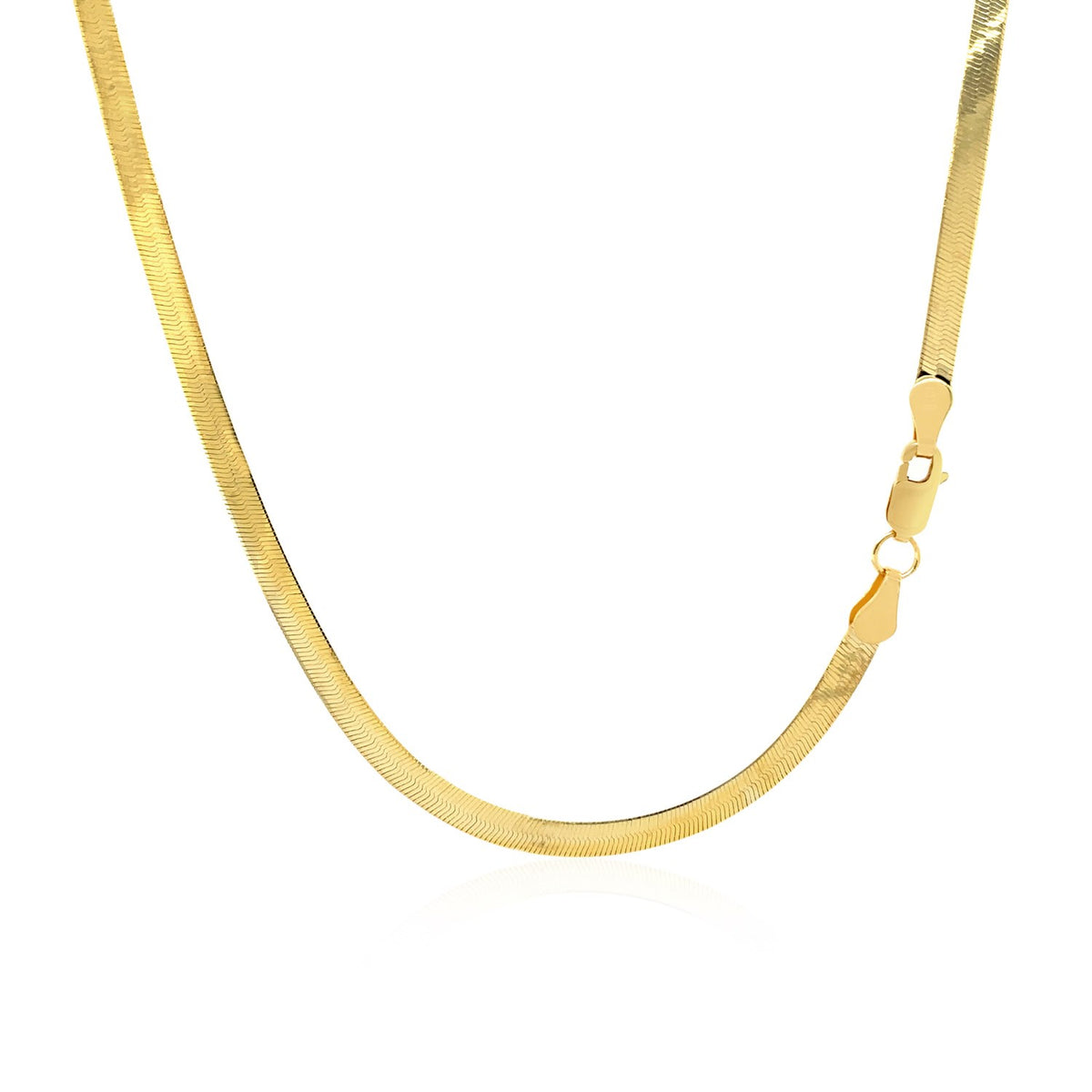 14k Yellow Gold Super Flex Herringbone Chain