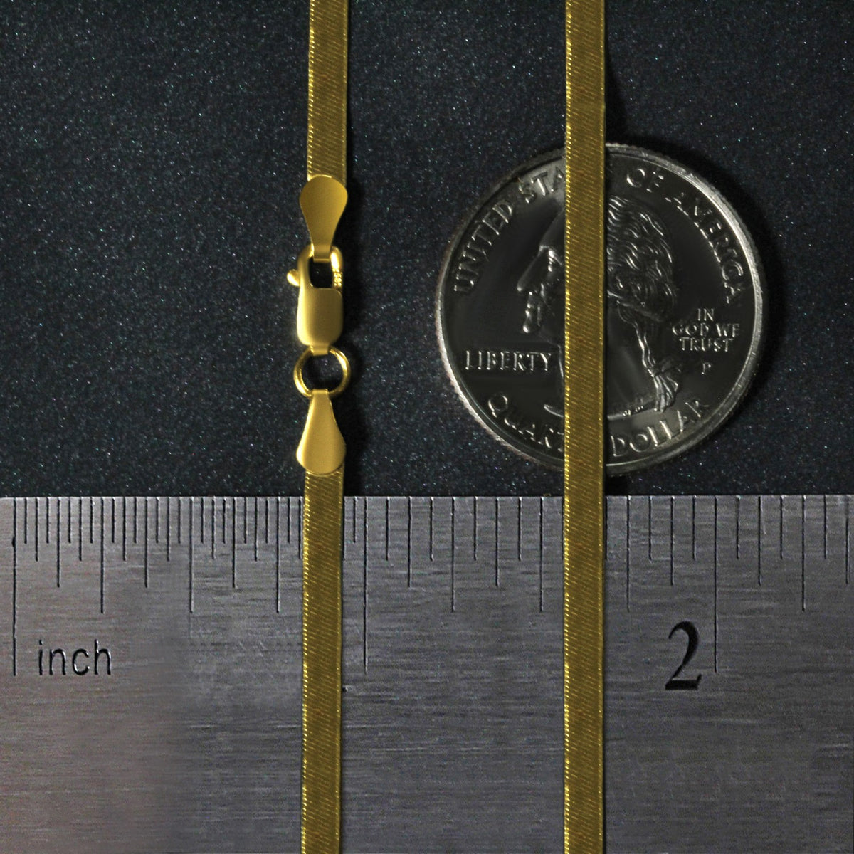 14k Yellow Gold Super Flex Herringbone Chain
