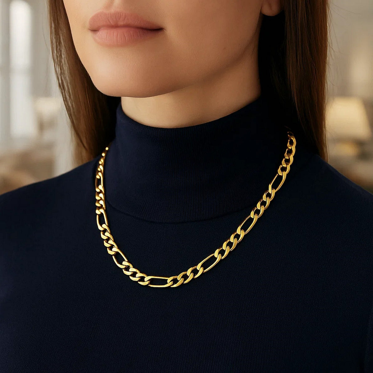 14k Solid Figaro Chain