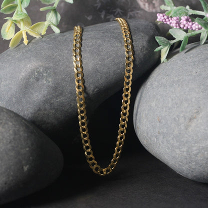 14k Solid Curb Chain