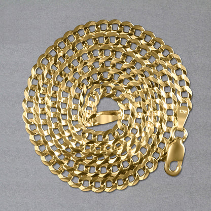 14k Solid Curb Chain
