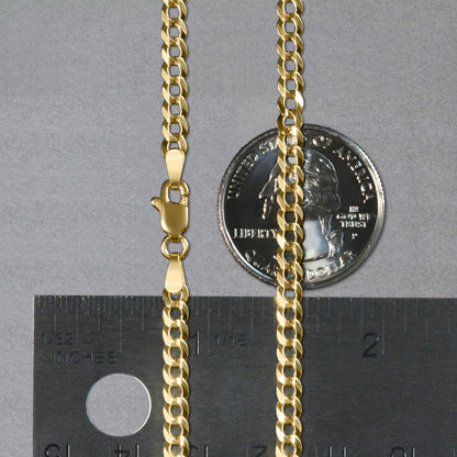 14k Solid Curb Chain