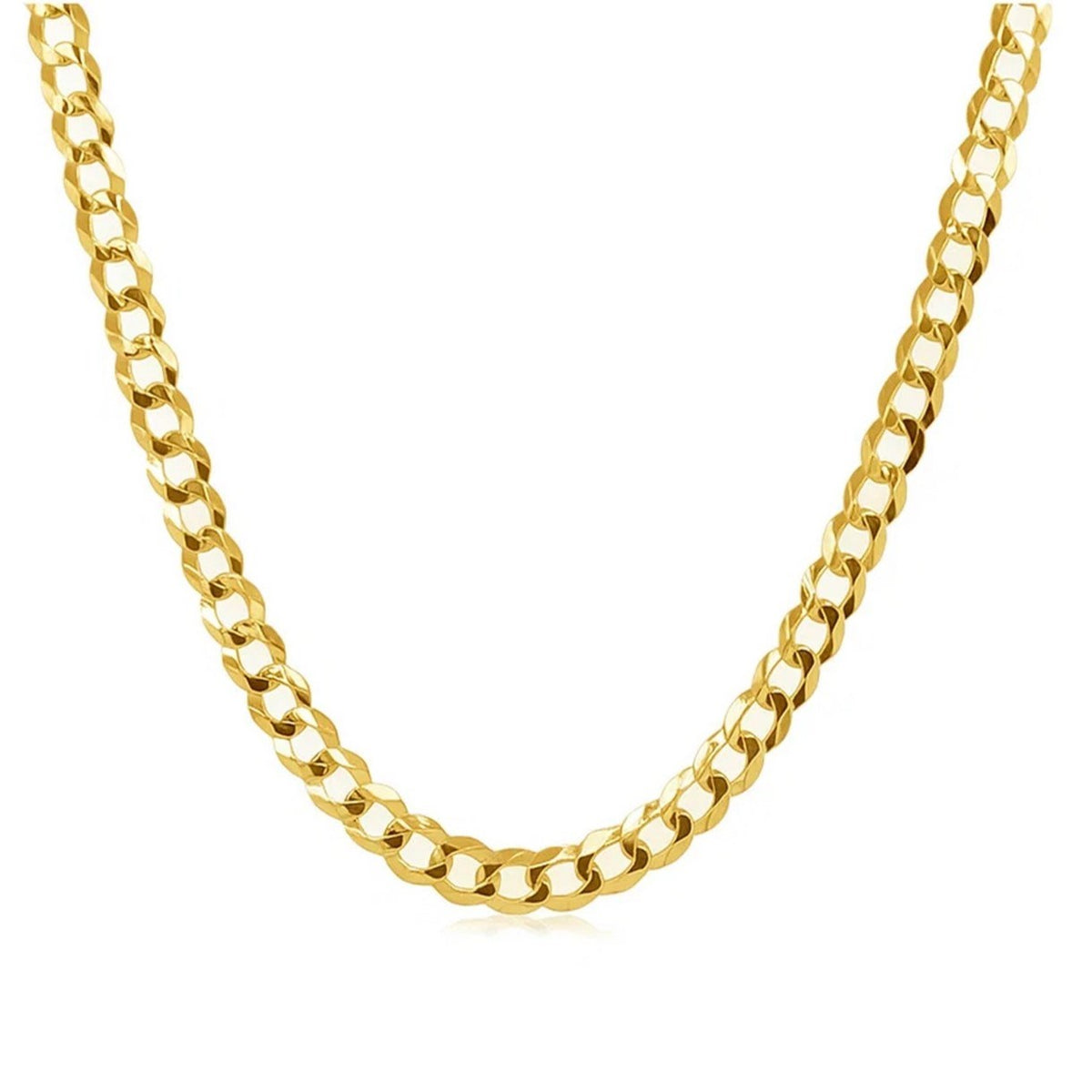 14k Solid Curb Chain