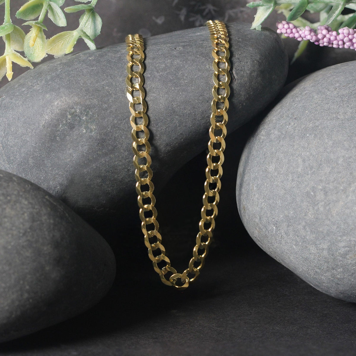 14k Solid Curb Chain