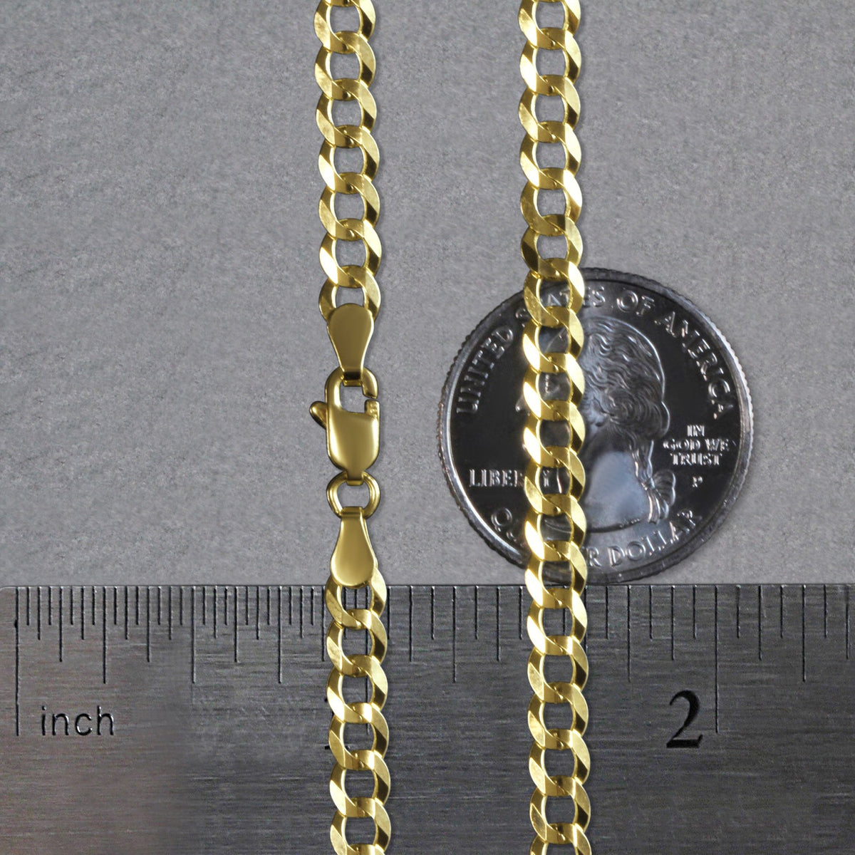 14k Solid Curb Chain