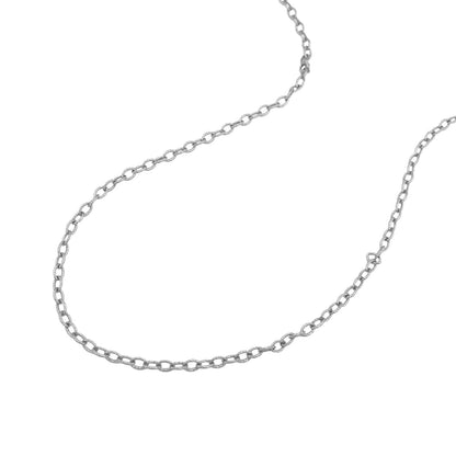 14k Yellow Gold Pendant Chain with Textured Links