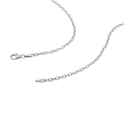 14k Yellow Gold Pendant Chain with Textured Links