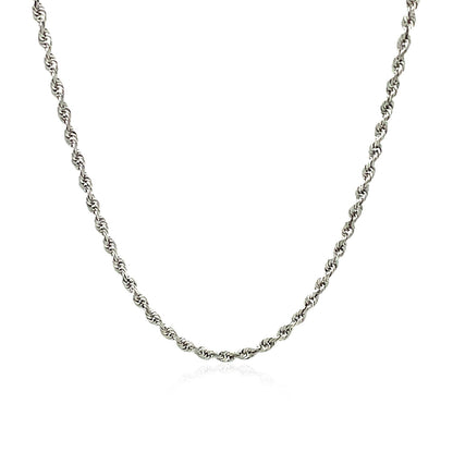14k Yellow Gold Solid Diamond Cut Rope Chain