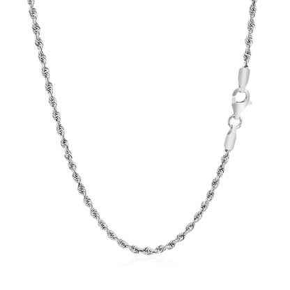 14k Yellow Gold Solid Diamond Cut Rope Chain