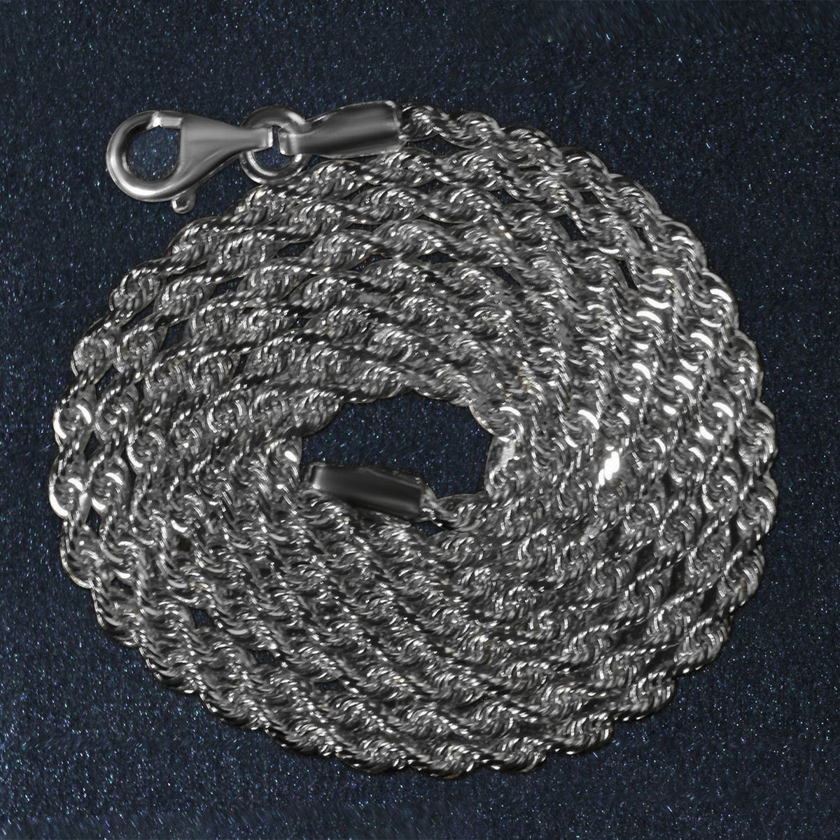 14k Yellow Gold Solid Diamond Cut Rope Chain
