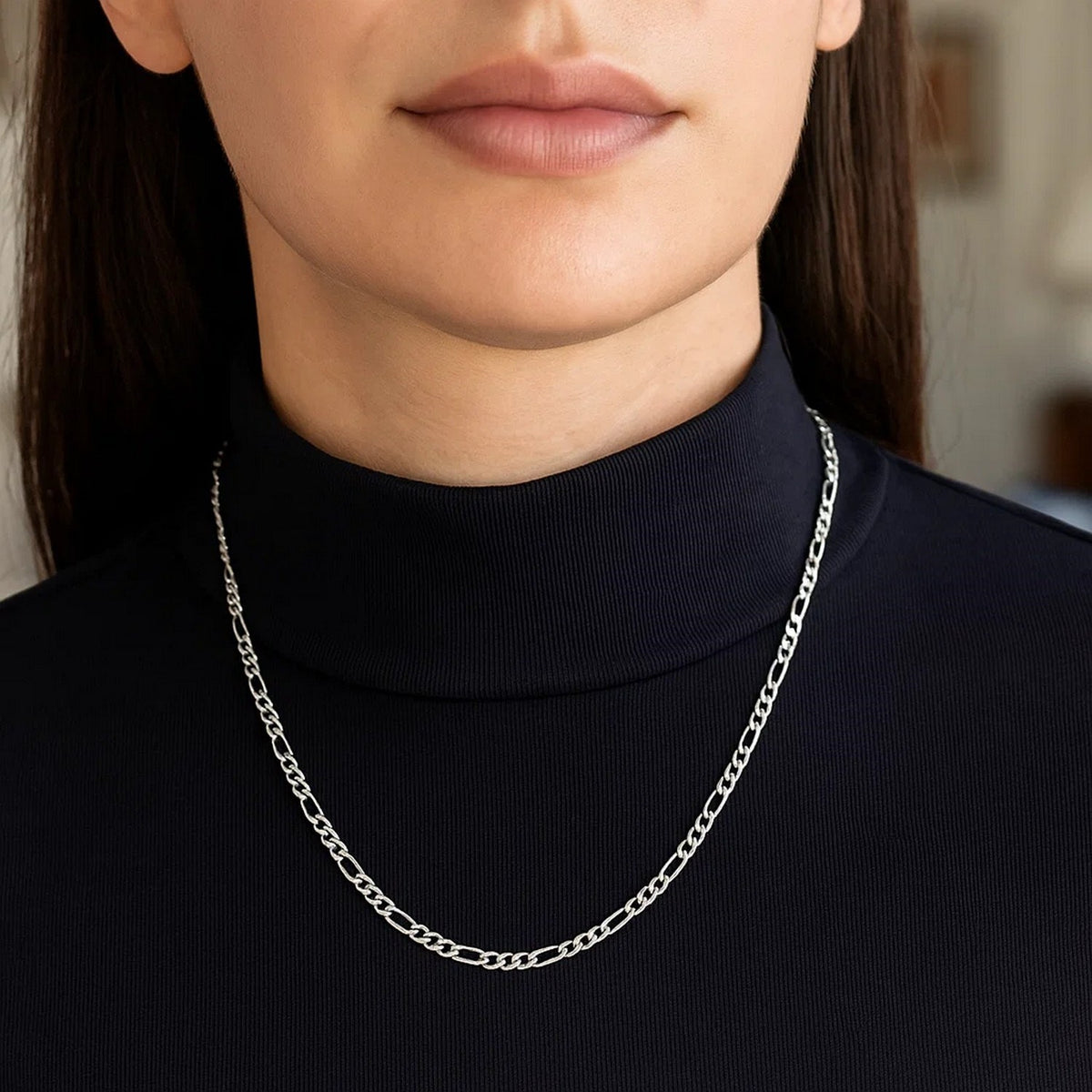 14k Solid Figaro Chain