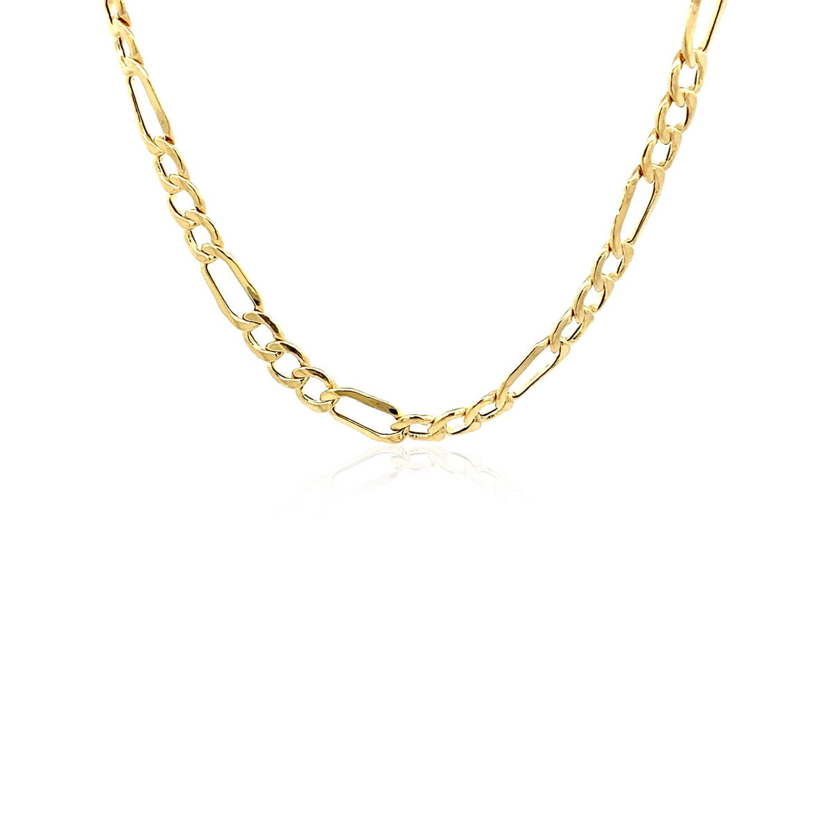 14k Yellow Gold Lite Figaro Chain
