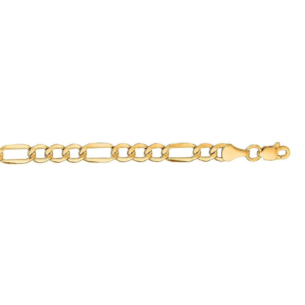 14k Yellow Gold Lite Figaro Chain