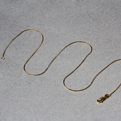 14k Yellow Gold Round Snake Chain