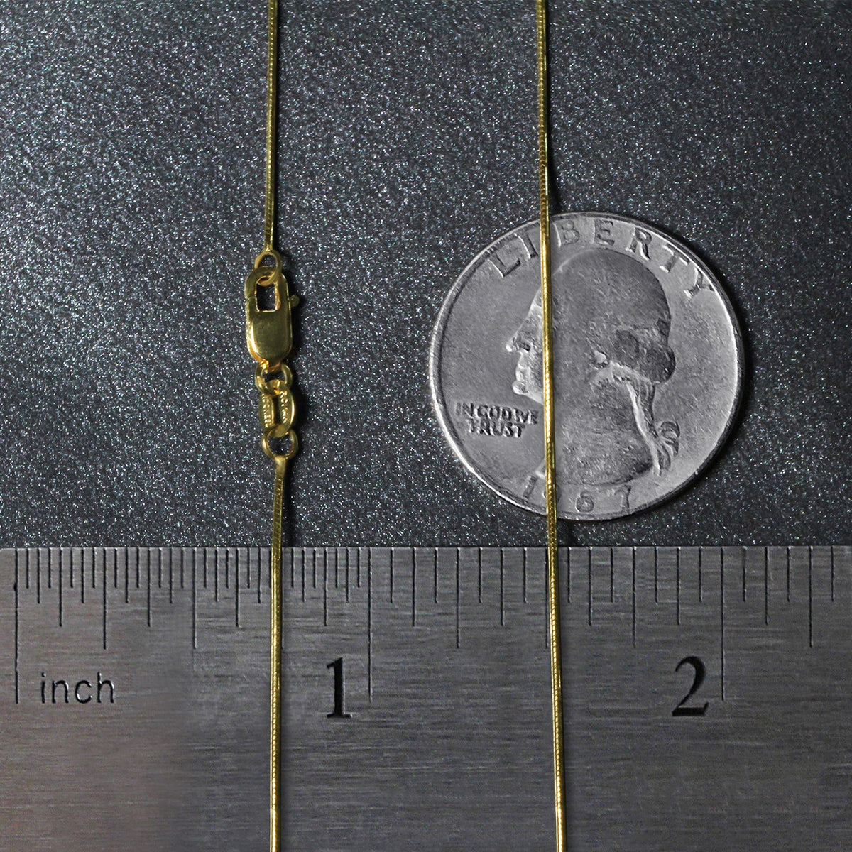 14k Yellow Gold Round Snake Chain