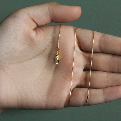 14k Yellow Gold Round Snake Chain
