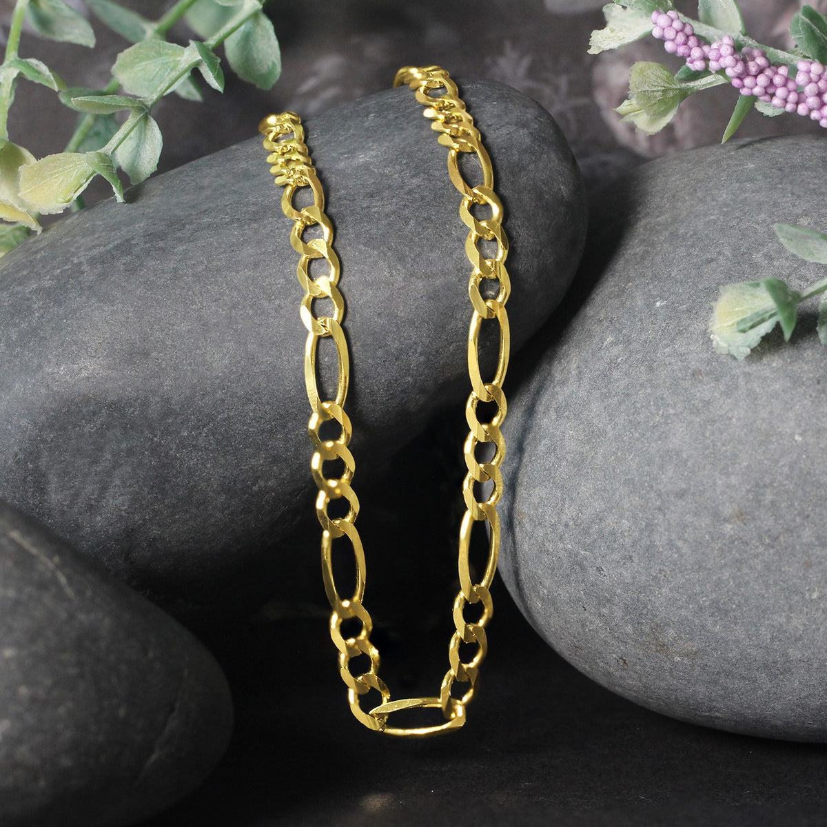 14k Solid Figaro Chain