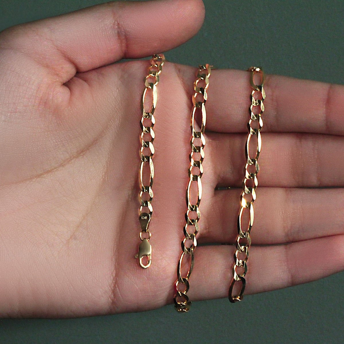 14k Solid Figaro Chain