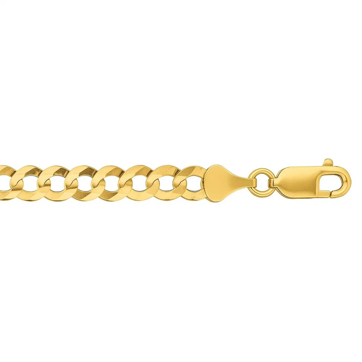 14k Solid Curb Bracelet (3.60 mm)