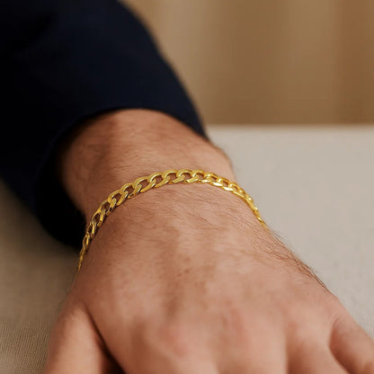 14k Solid Curb Bracelet (3.60 mm)