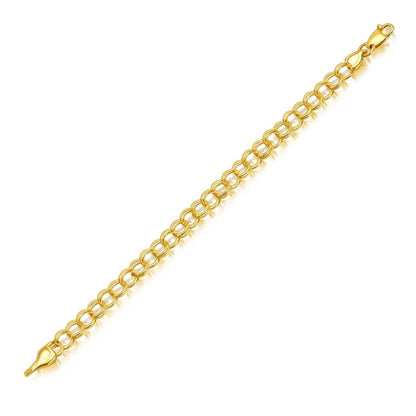 14k Yellow Gold Lite Charm Bracelet (8.00 mm)