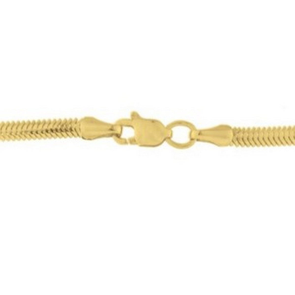 14K Yellow Gold Oval Snake Chain