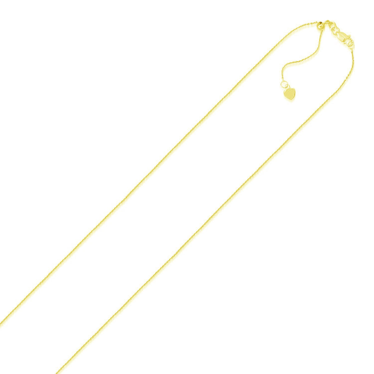 14k Adjustable Cable Chain