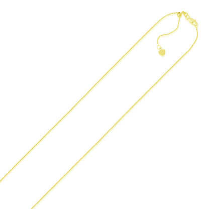 14k Adjustable Cable Chain