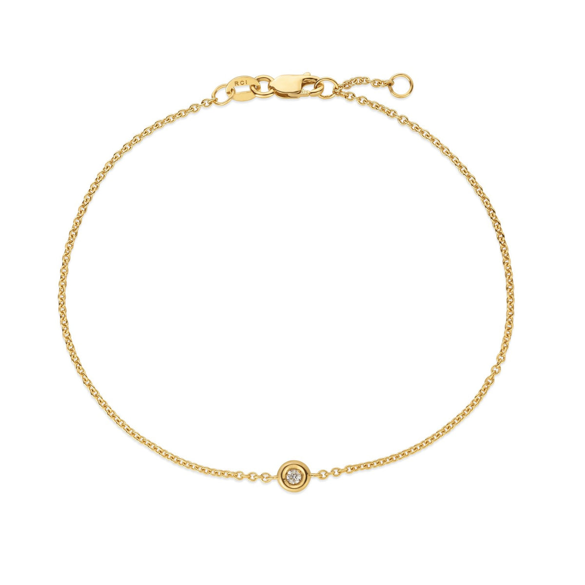 14K Solo Diamond Bracelet