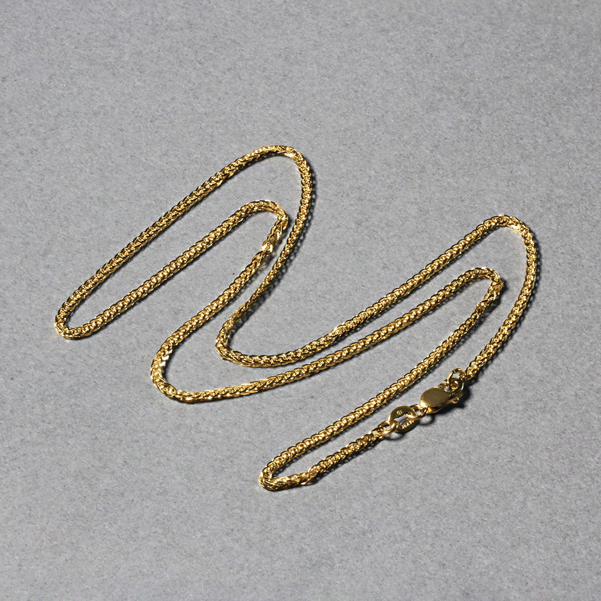 14k Square Wheat Chain (1.80 mm)