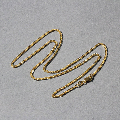 14k Square Wheat Chain (1.80 mm)