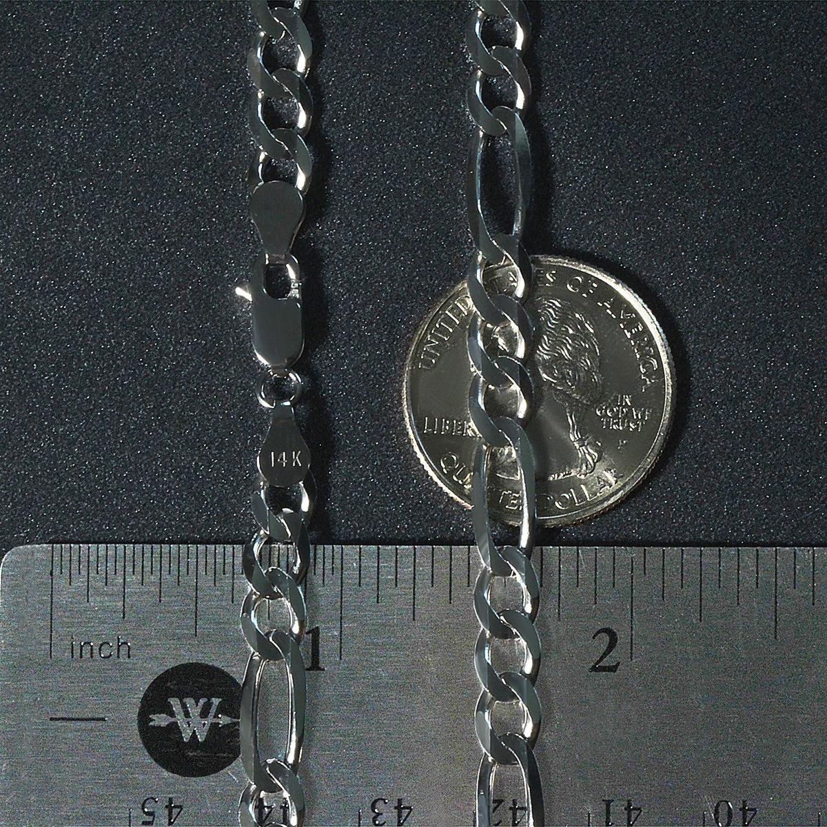14k Solid Figaro Chain