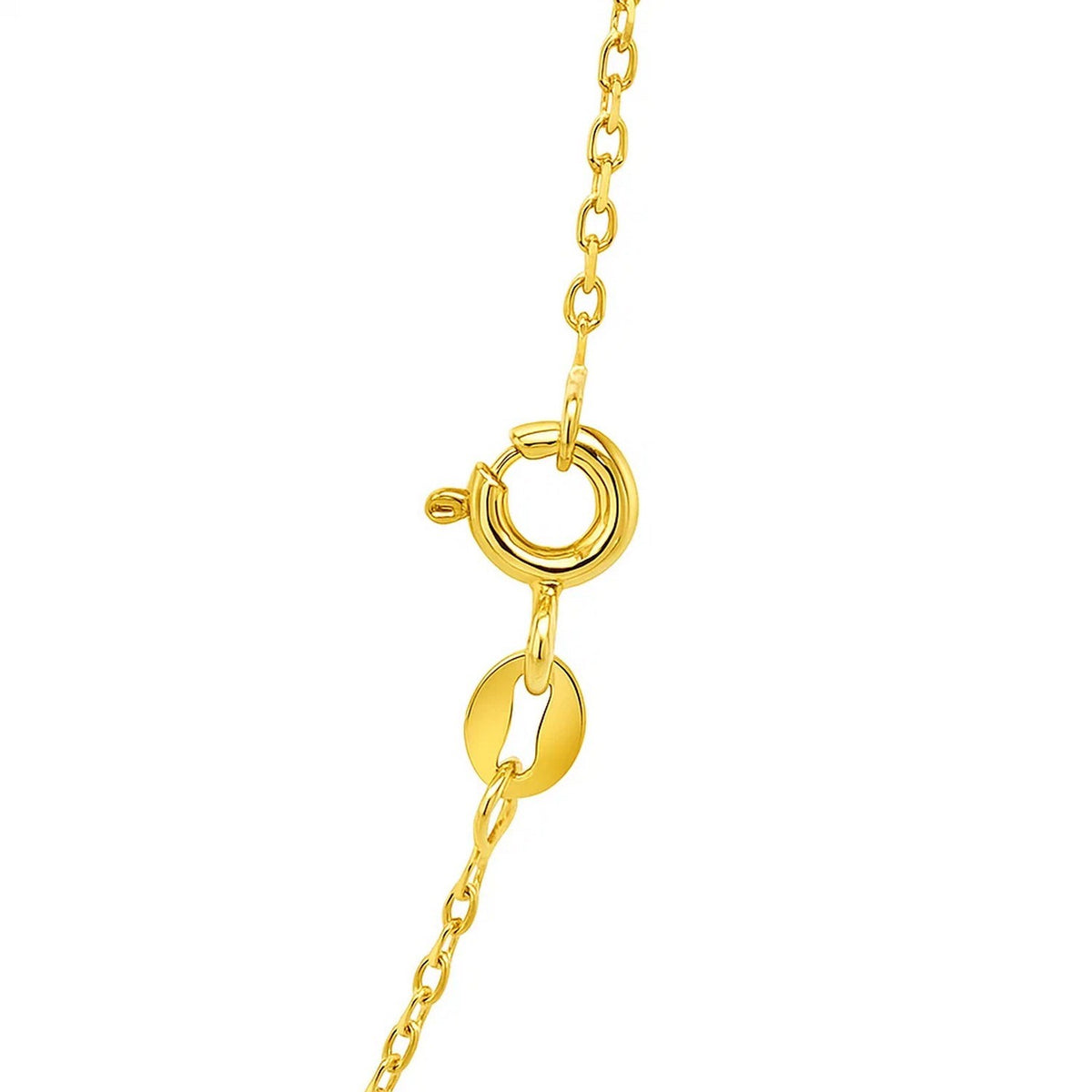 14k Faceted Cable Link Chain (1.2 mm)