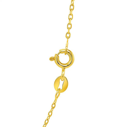 14k Faceted Cable Link Chain (1.2 mm)