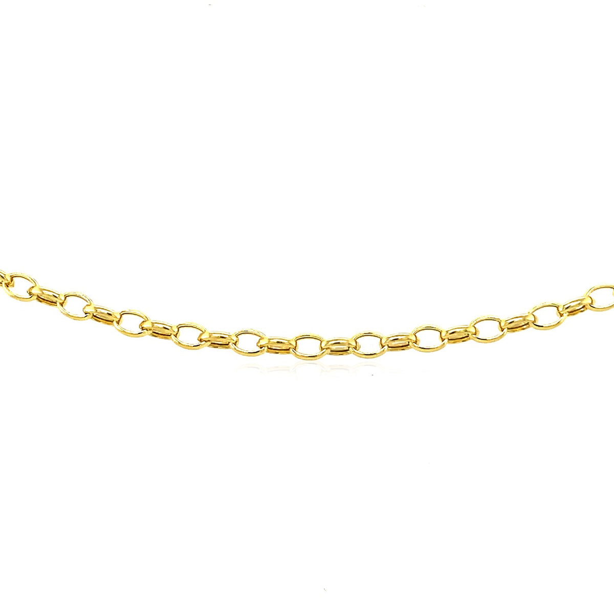 14k Oval Rolo Bracelet (3.20 mm)