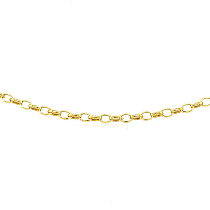 14k Oval Rolo Bracelet (3.20 mm)