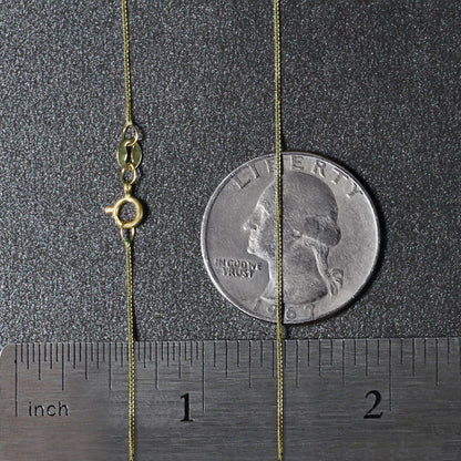 14k Yellow Gold Classic Box Chain (0.60 mm)