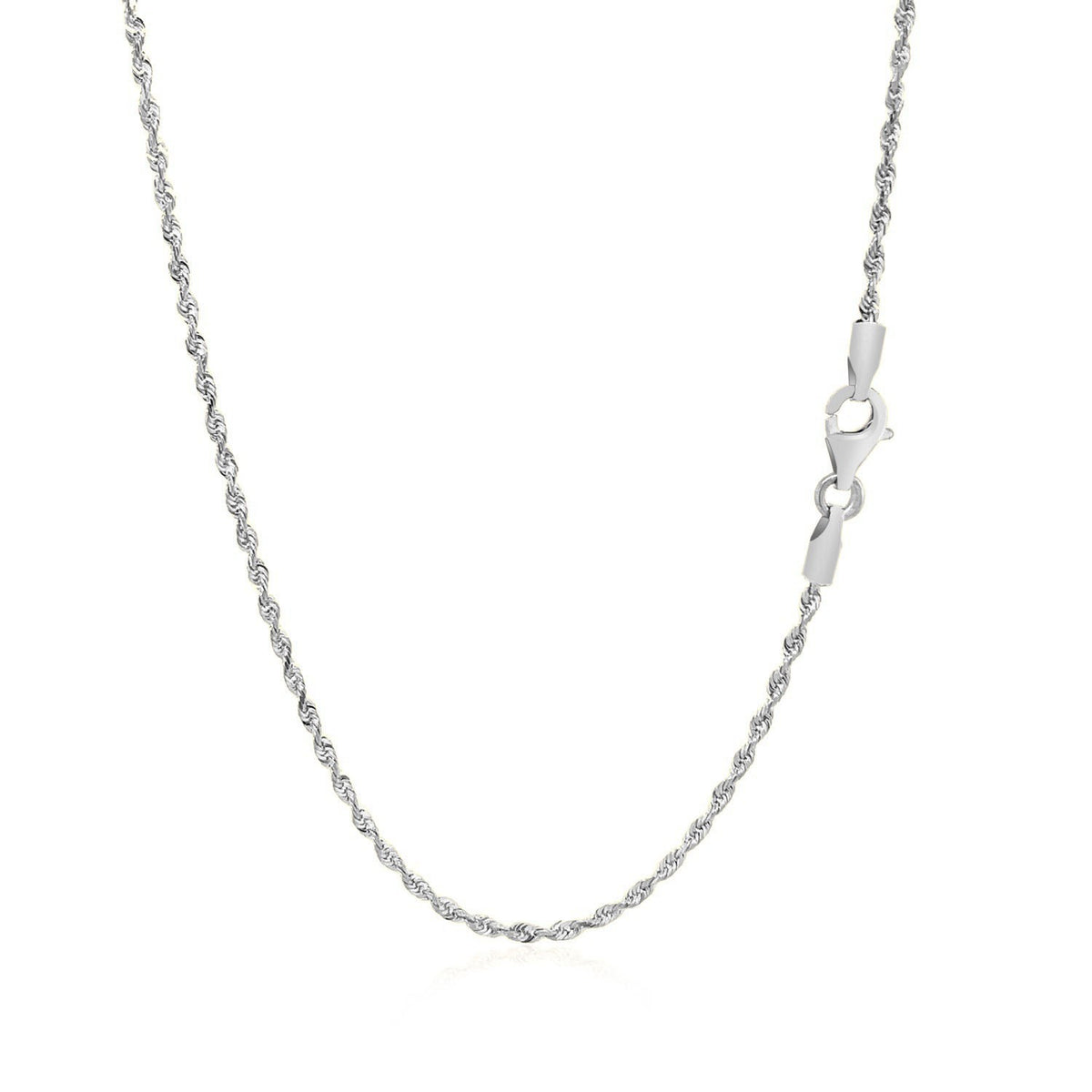 14k Yellow Gold Solid Diamond Cut Rope Chain
