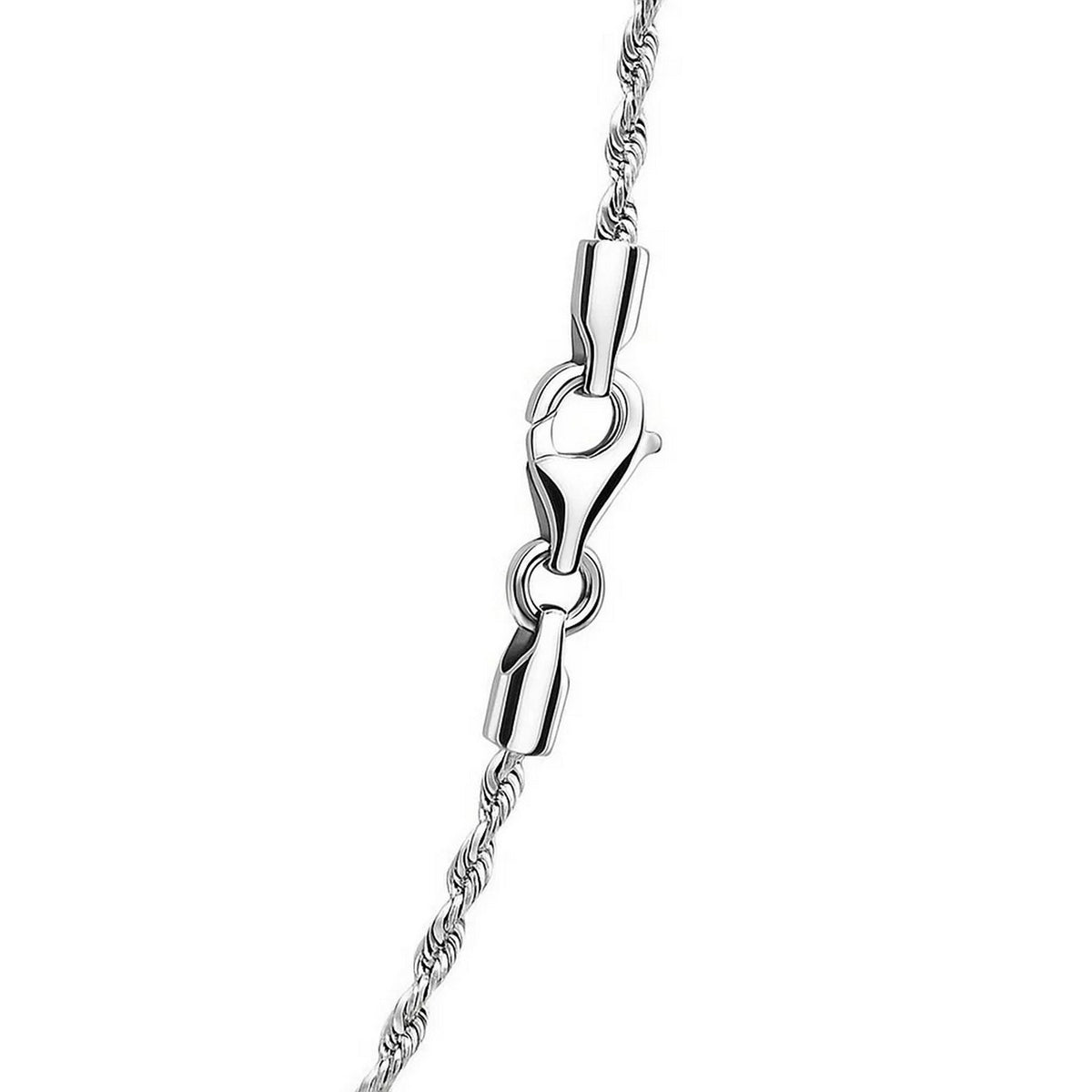 14k Yellow Gold Solid Diamond Cut Rope Chain