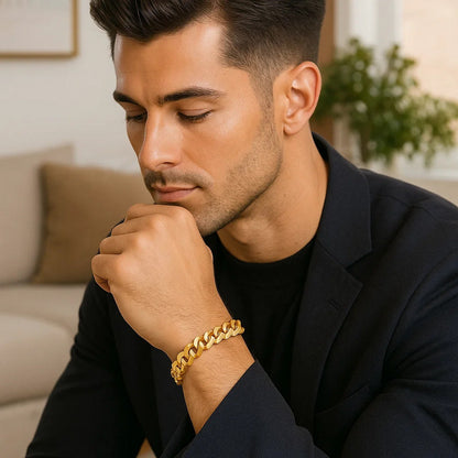 14k Solid Curb Bracelet (3.60 mm)